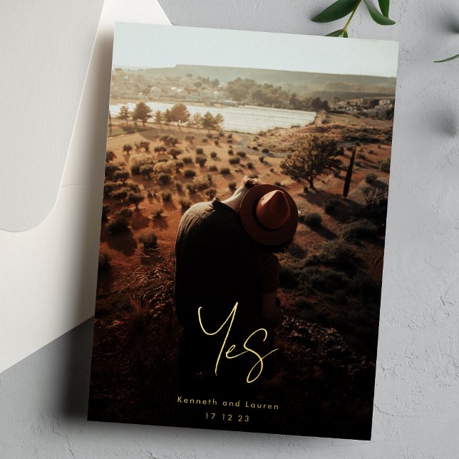 Invitation En Aluminium Personnalisé Noms Moderne Nous Faisons Or Photo En (Créateur téléchargé)