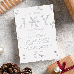 Invitation En Aluminium Petit Paquet De Joie Bébé De Noël Shower Réel