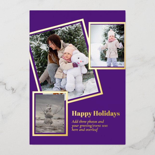 INVITATION EN ALUMINIUM PHOTO DE FLOTTE NOËL JOURS FÉRIÉS NOUVEL AN 2022 2 (Recto)