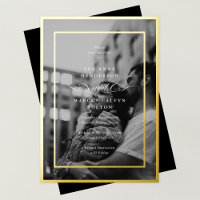 Photo Formelle Gold Frame Wedding Enregistrer La D