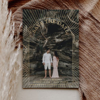 Photo Moderne Bohème Arche Save The Date Or