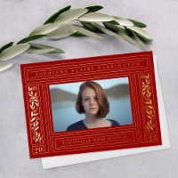 Photo Red and Gold Graduation