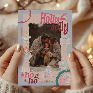 Invitation En Aluminium Photo Super Nutcracker Retro Pastel Noël