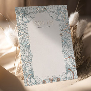 Invitation En Aluminium Pimpernels Victoriens Morris Merci Mariage