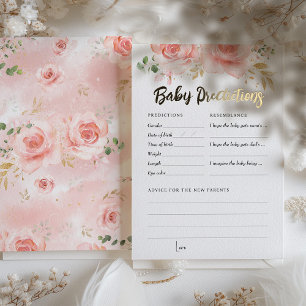 Invitation En Aluminium Pink Girl Baby shower de jeu Prédictions et consei