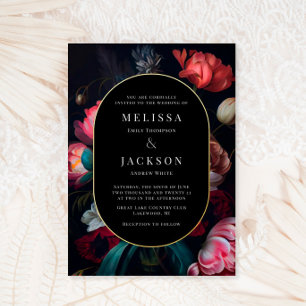 Invitation En Aluminium Pivoine Humeur Florale Mariage Rond