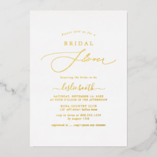 Invitation En Aluminium PixDezines Elegant Luxe Calligraphy Fête des marié