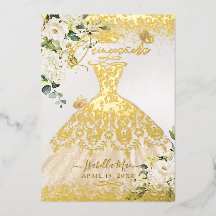 PixDezines Quinceanera Champagne Gold Parties scin