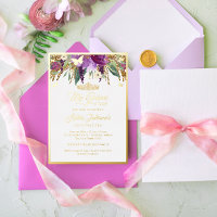 Plurifère Florale pourpre Améthyste Quinceanera