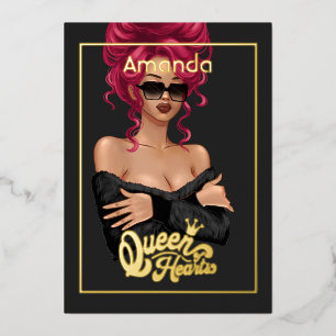 Invitation en aluminium pour l'anniversaire d'une