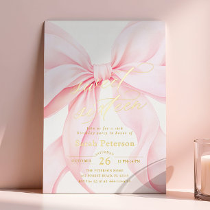 Invitation en aluminium pour un anniversaire Sweet
