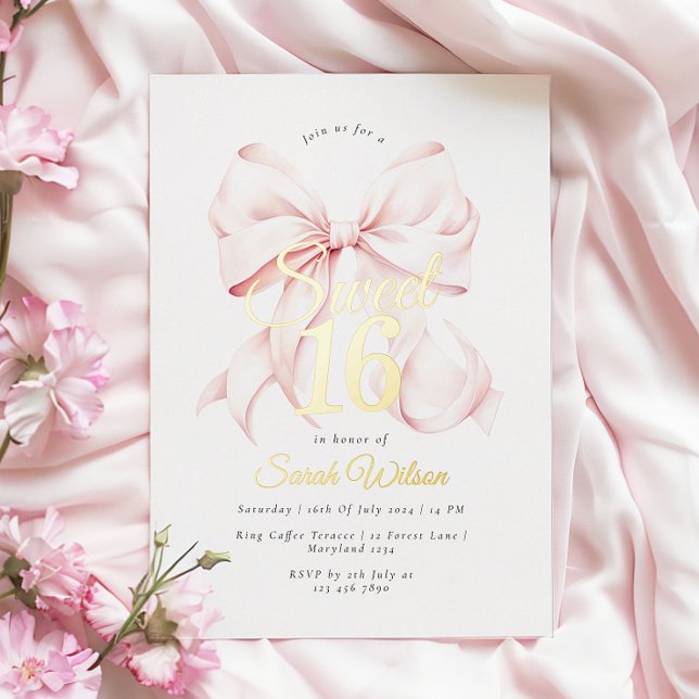 Invitation en aluminium pour un anniversaire Sweet (Créateur téléchargé)