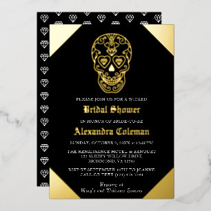 Invitation en aluminium pour une fête prénuptiale 
