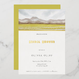 Invitation En Aluminium Prairies en fleurs Baby Shower pour future mariée