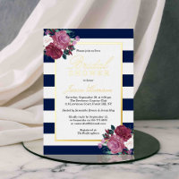 Rayures Tendance Floral Réel Mariage Cérémonie