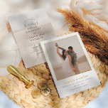 Invitation En Aluminium Real Foil | Typografy Modern Photo Wedding<br><div class="desc">Add some shine to your wedding invitations with real gold, silver, or rose gold foil This classic and timeless métallc style is sure to add another level to your invites. These luxurious invitations make a great impact with real pressed foil. Incorporating foil-stamped élément on luxe paper is a perfect way...</div>