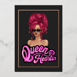 Invitation En Aluminium Red Haired Girl Birthday Party