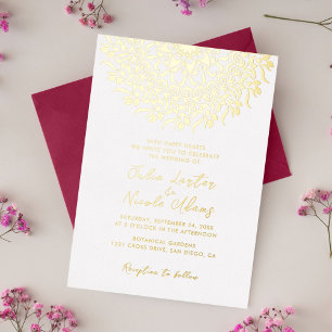 Invitation En Aluminium Regal Majestic Festival Elegance Mandala Mariage