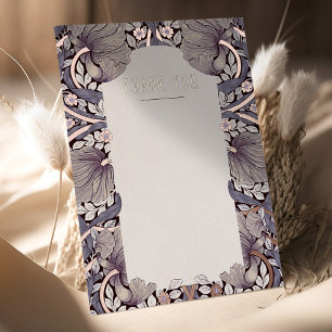 Invitation En Aluminium Remerciement de mariage Morris Pimpernels victorie
