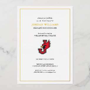 Invitation En Aluminium Remise des diplômes de William Jewell