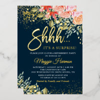 Retraite réelle Foil Blue or Floral Surprise