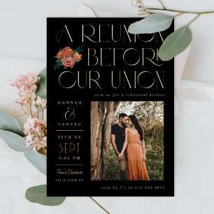 Invitation En Aluminium Réunion avant l'Union Pré-Mariage événement