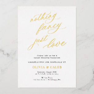 Invitation En Aluminium Rien De Fancy Just Love Mariage Réception