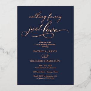 Invitation En Aluminium Rien de fantaisiste, juste un chic script amour po