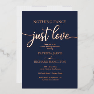 Invitation En Aluminium Rien de fantaisiste, juste un mariage décontracté