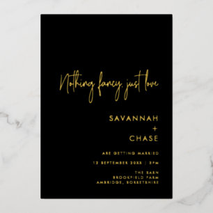 Invitation En Aluminium Rien de fantaisiste, juste un simple amour de mari