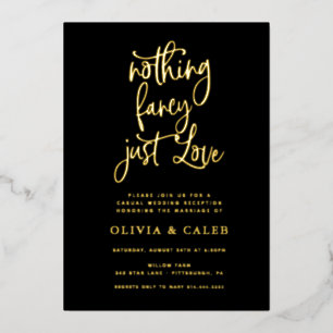 Invitation En Aluminium Rien de Fantastique Juste une Réception de Mariage