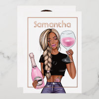 Rose Gold et Blush Pink Champagne fête d'anniversa