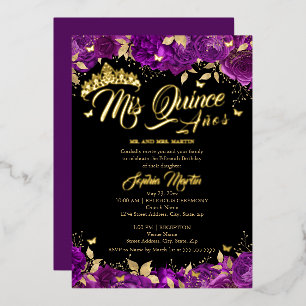 Invitation En Aluminium Rose Mis Quince Quinceanera