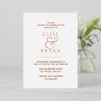 Rose moderne Gold Foil Blanc & Mariage Blush