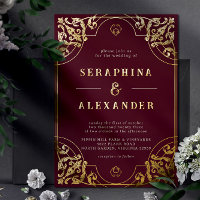 Rouge et or de Bourgogne | Vintage Mariage Maroon