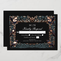 RSVP Mariage Corbeau Gothique Enchanté