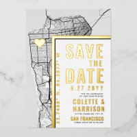 San Francisco Love Locator | Mariage Save the Date