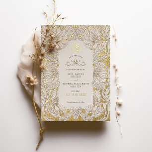 Invitation En Aluminium Sauvegarder la date Muted White Muslim Islamique M