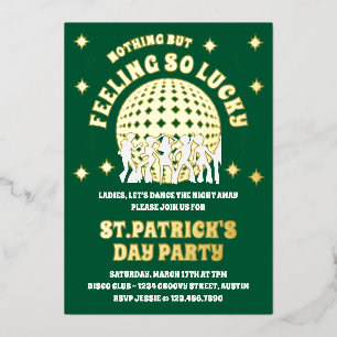 Invitation En Aluminium Sentez-vous si chanceux Green St. Patrick's Day Pa