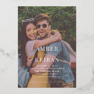 Invitation En Aluminium Shades après-midi - Mariage photo