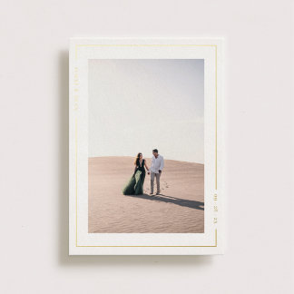 Invitation En Aluminium Simple Radiance Wedding Save the Date Or