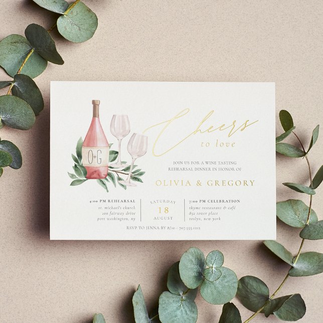 Invitation En Aluminium Soirée de Dégustation de Vins (Créateur téléchargé)