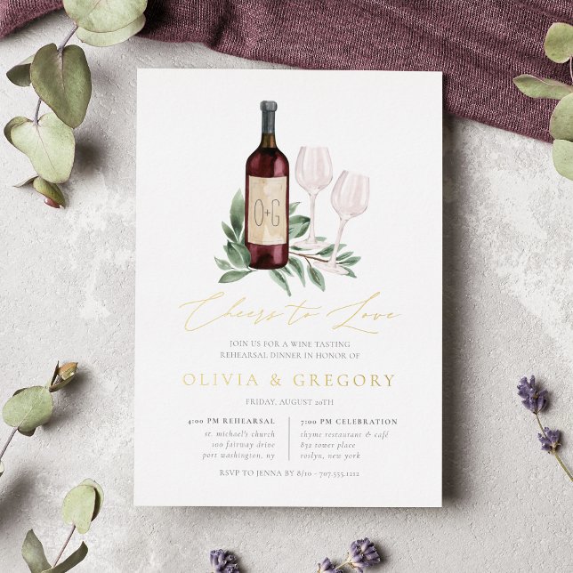 Invitation En Aluminium Soirée de Dégustation de Vins (Créateur téléchargé)