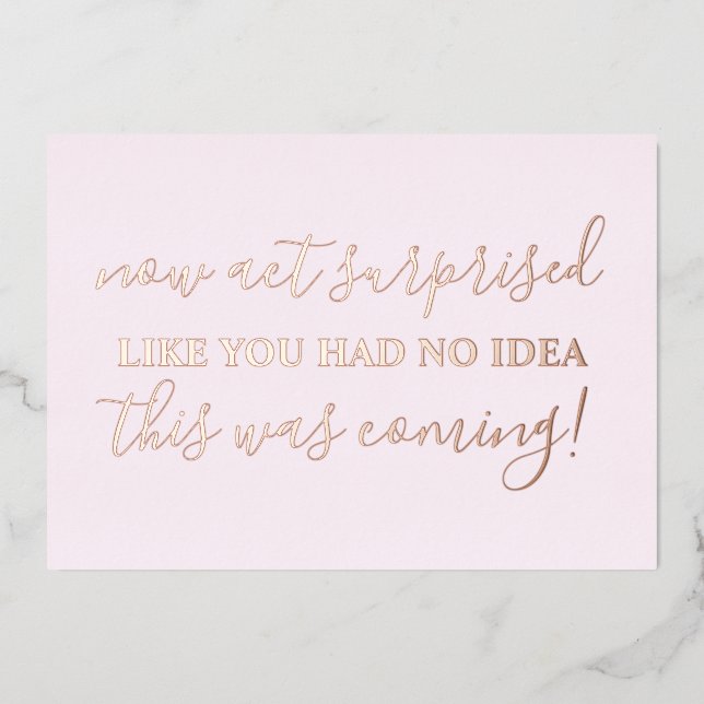 Invitation En Aluminium Soyez Mon Épouse Drôle Loi Suprise Photo (Recto)