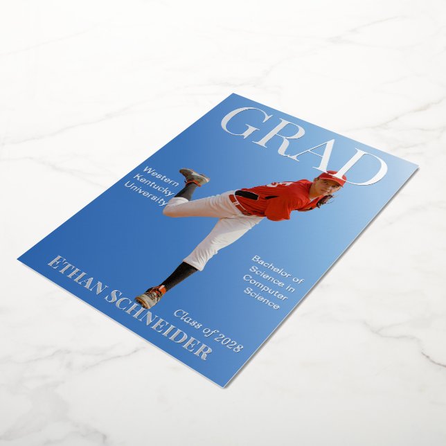 Invitation En Aluminium Special Edition College Graduation Announcement (Rotation)