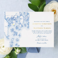 Spruce Point Inn Maine Mariage Navy et Gold