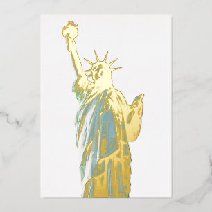 Invitation En Aluminium Statue de la liberté