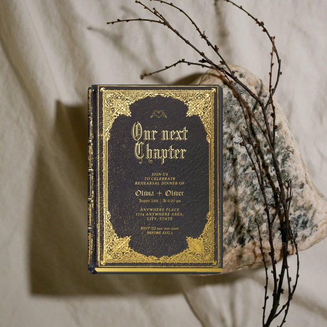 Invitation En Aluminium Story conte de fées bibliothèque livre répétition  (Créateur téléchargé)