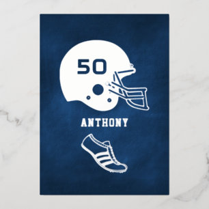 Invitation En Aluminium Tableau de bord d'anniversaire de la Marine et de 