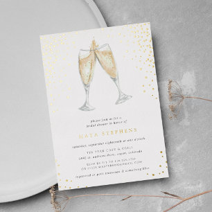Invitation En Aluminium Toast au Champagne Réception de Mariage